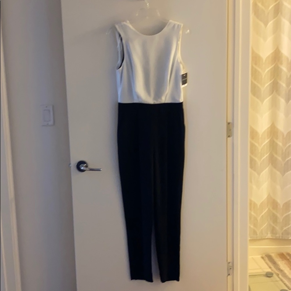 Black and white jumpsuit